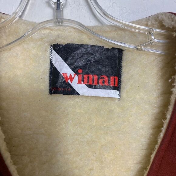 Vintage Winman Vest L sherpa lined body warmer Rancher, hunter, biker - Picture 2 of 7
